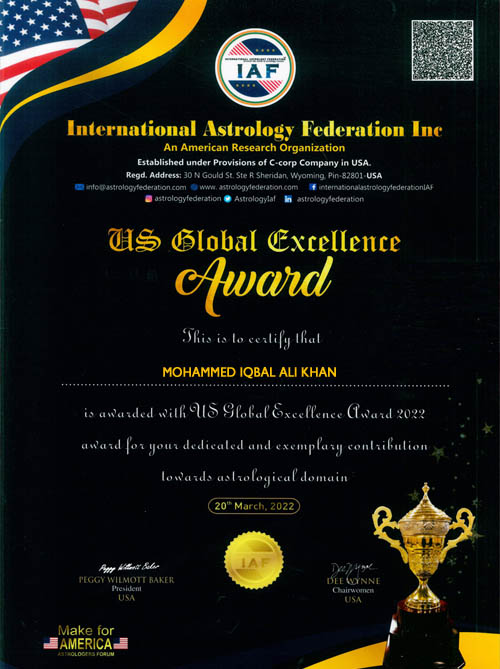 Award Winner Astrology